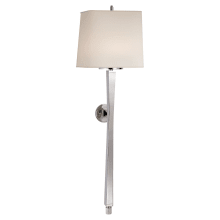 Edie 33" Baluster Sconce with Natural Paper Shade by Thomas O'Brien