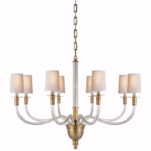 Vivian 36" Shaded Chandelier by Thomas O'Brien