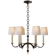 Channing 28" Shaded Chandelier by Thomas O'Brien