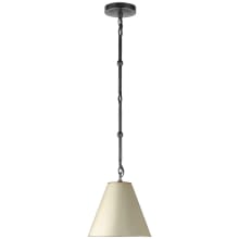 Goodman 10" Pendant with Antique White Shade by Thomas O'Brien