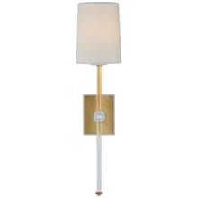Lucia 21" Medium Tail Sconce with Linen Shade