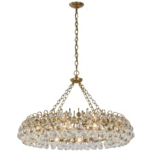 Bellvale 37" Large Ring Crystal Chandelier by AERIN
