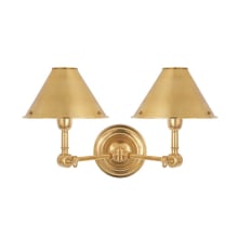 Anette 2 Light 10" Tall Wall Sconce