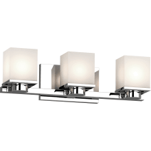 Sharyn 3 Light 21" Wide Vanity Light with Frosted Glass Shades