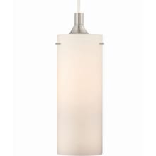 Esprit Single Light 3" Wide Mini Pendant with White Glass Shade