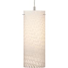 Esprit Single Light 3" Wide Mini Pendant with White Frit Glass Shade