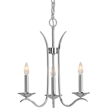 Alesia 3 Light 18" Wide Taper Candle Chandelier