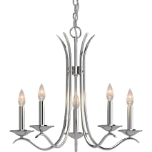 Alesia 5 Light 19" Wide Taper Candle Chandelier