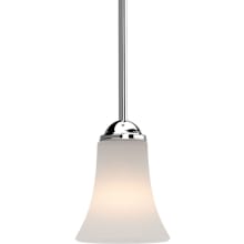 Alesia Single Light 5" Wide Mini Pendant with Frosted Glass Bell Shade