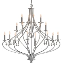 Tes 16 Light 44" Wide Taper Candle Chandelier