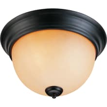 Rainier 2 Light 13" Wide Flush Mount Bowl Ceiling Fixture