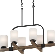 Tara 6 Light 16" Wide Pillar Candle Chandelier