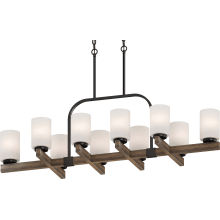 Tara 10 Light 16" Wide Pillar Candle Chandelier