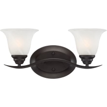 Trinidad 2 Light 17" Wide Bathroom Vanity Light