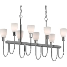 Concord 8 Light 36" Wide Chandelier with Frosted Glass Shades