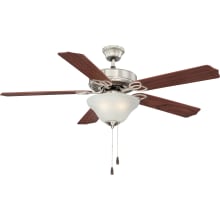 Marti 52" 5 Blade Indoor Ceiling Fan - Light Kit Included