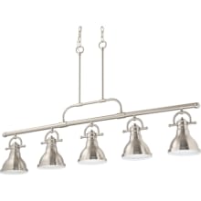 5 Light 7" Wide LED Linear Chandelier