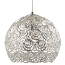 Single Light 11" Wide Pendant with Metal Decorative Shade