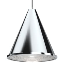 12" Wide Single Pendant with Glass Diffuser