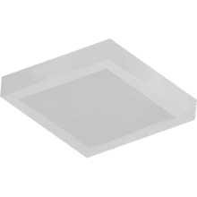 Single Light 8" Wide Integrated LED Flush Mount Square Ceiling Fixture / Wall Sconce