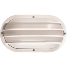 Single Light 6" Tall Outdoor Wall Sconce with Louver Cover