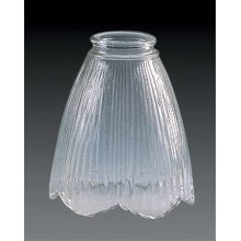 5.5" Height Clear Etched with Frost Accent Glass Cone Ceiling Fan Light Kit Shade