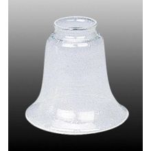 4.75" Height Clear Seedy Glass Bell Ceiling Fan Light Kit Shade
