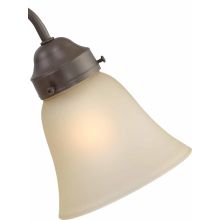 4.75" Height Sepia Glass Bell Ceiling Fan Light Kit Shade