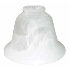 4.25" Height Alabaster Glass Bell Shade