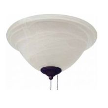 Ceiling Fan Light Kit 2 Light with Alabaster Glass Shade