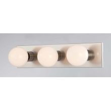 3 Light 18" Width Bathroom Vanity Strip