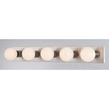 5 Light 30" Width Bathroom Vanity Strip