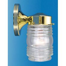 1 Light 7" Height Outdoor Wall Sconce with Clear Glass