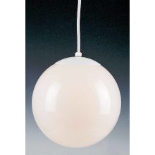 1 Light Foyer 8" Height Pendant with Opal Glass Shade