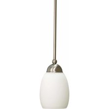 Sussex 1 Light Mini 8" Height Pendant with Etched White Cased Glass Shade