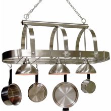 3 Light Down Light 23" Height Chandelier with Metal Dome Shade