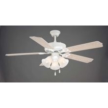 5 Blade 52" Indoor Ceiling Fan with 3-Light Light Kit