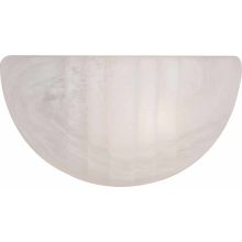 Wall Sconce with 1 Light and White Alabaster Glass