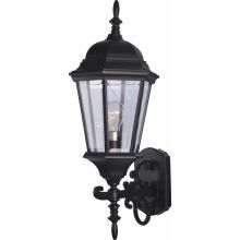 1 Light 24.5" Height Outdoor Wall Sconce with Clear Beveled Glass