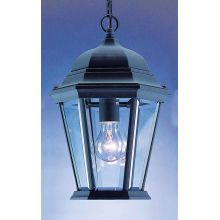 1 Light Outdoor 14.5" Height Pendant with Clear Beveled Glass Lantern Shade