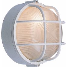 Nautical Outdoor 1 Light 7.5" Height Outdoor Wall Sconce with Frosted Ribbed Glass