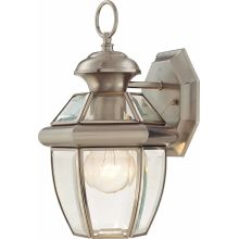 1 Light 11.75" Height Outdoor Wall Sconce with Clear Beveled Glass