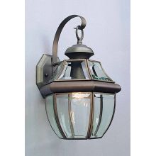 1 Light 14.5" Height Outdoor Wall Sconce with Clear Beveled Glass