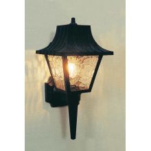 1 Light 17.5" Height Outdoor Wall Sconce with Clear Textured Glass