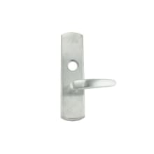 Right Hand Reverse Single Cylinder Keyed Entry Night Latch Exterior Trim with 07 Style Lever for 98 and 99 Series Exit Devices