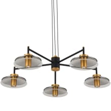 Hinkley Lighting 29703VI-LV Vintage Iron Carson 12v 10.5w 3 Light 19 Wide  Open Air Outdoor Chandelier with LED Bulbs Included 