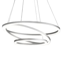 Tania Trio 3 Light 32" Wide LED Ring Chandelier
