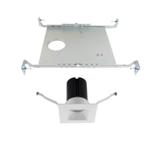 Ion 2" LED Square Canless Downlight with New Construction Frame-in Kit
