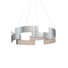 Trap 6 Light 38" Wide Integrated LED Ring Chandelier