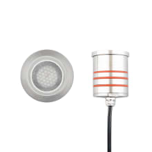 2" LED Slim Inground Light with Louvered Glass - 12 Volt